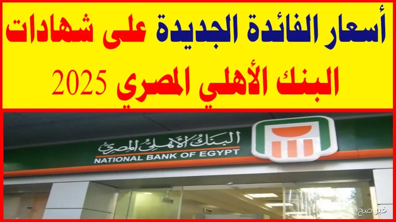 شهادات البنك الأهلي 2025 بعد تعديل اسعار الفائدة.. عوائد مضمونة وخيارات متنوعة