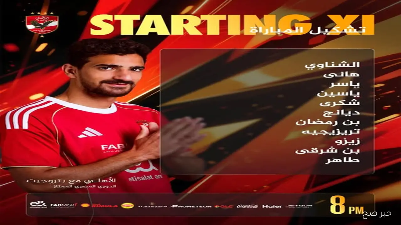 «الشناوي أساسياً».. تشكيل الاهلي اليوم أمام بتروجيت في الجولة 12 من بطولة الدورى المصري