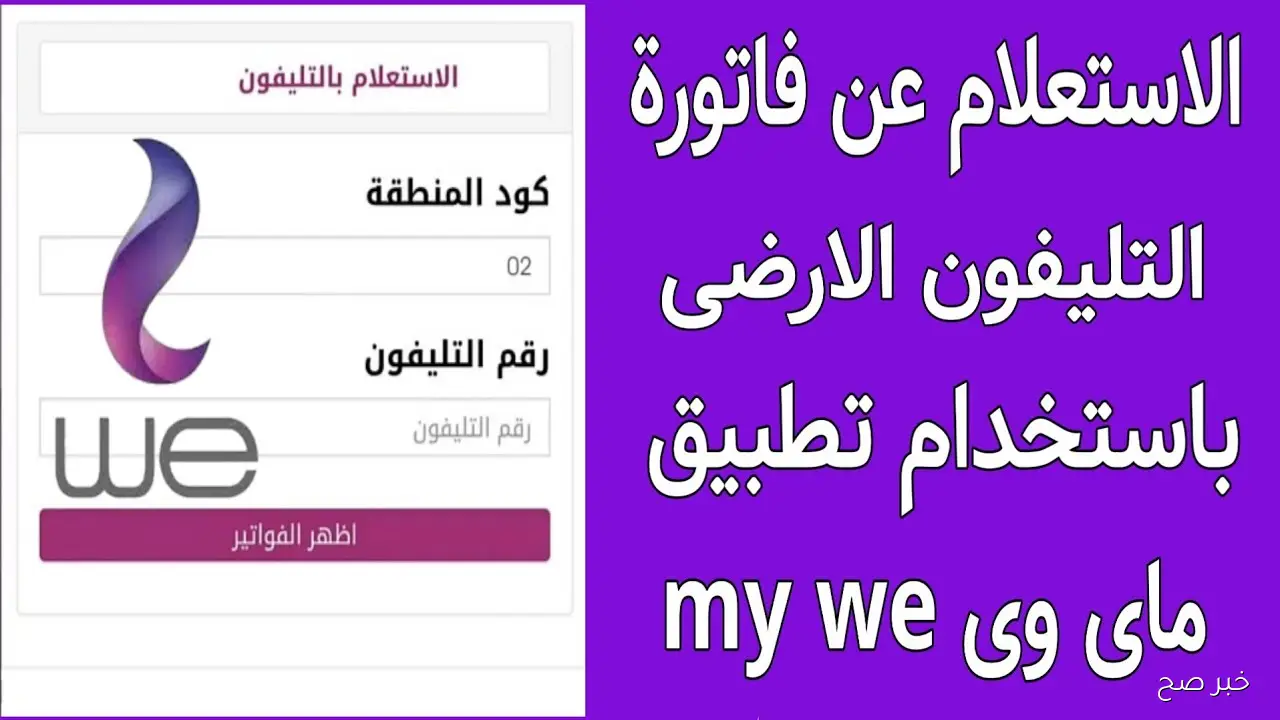 “من بيتك” الاستعلام فاتورة التليفون الأرضي لشهر نوفمبر 2025 عبر موقع الشركة المصرية للاتصالات