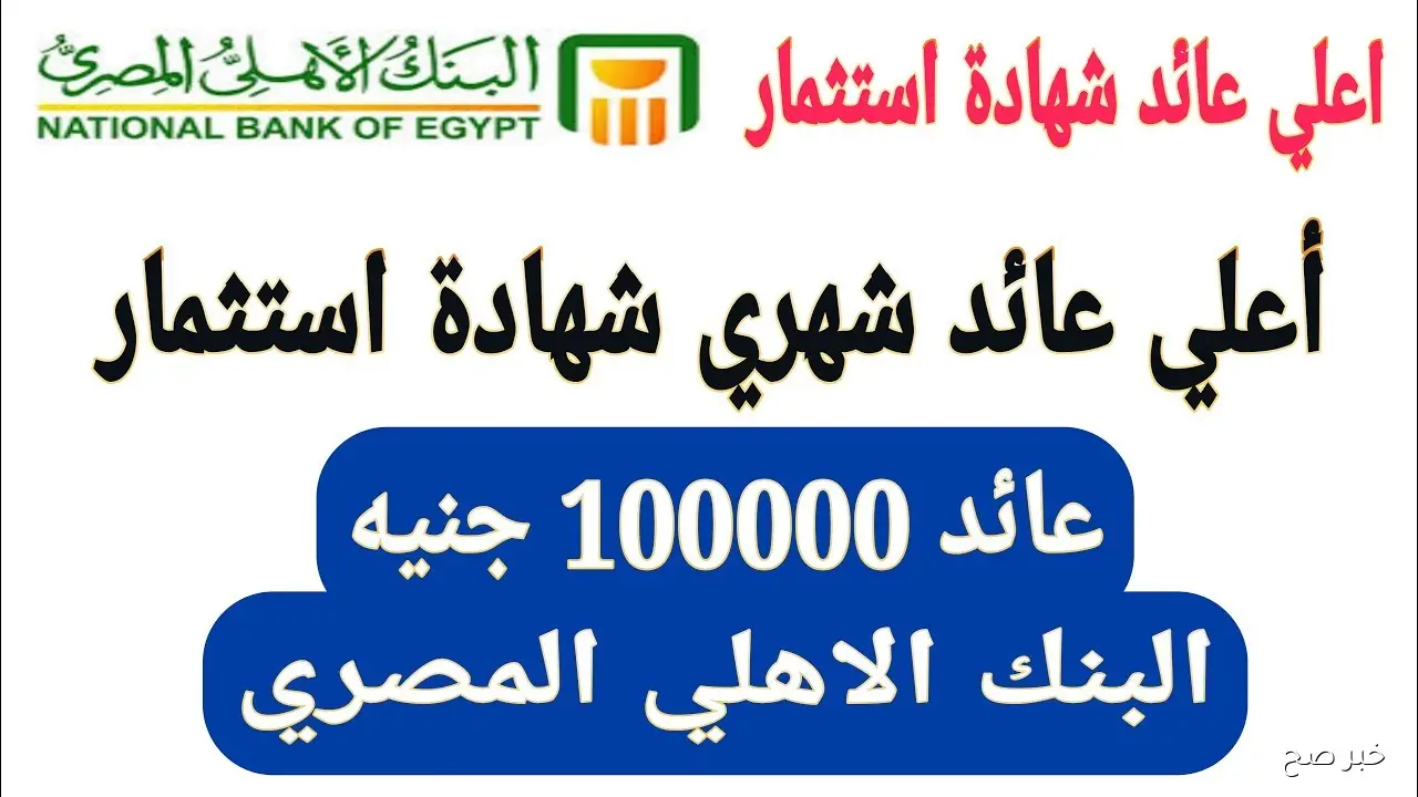 «احسب أرباحك».. شهادات البنك الأهلي المصري 2025 بعائد شهر مميز يصل لـ 23%