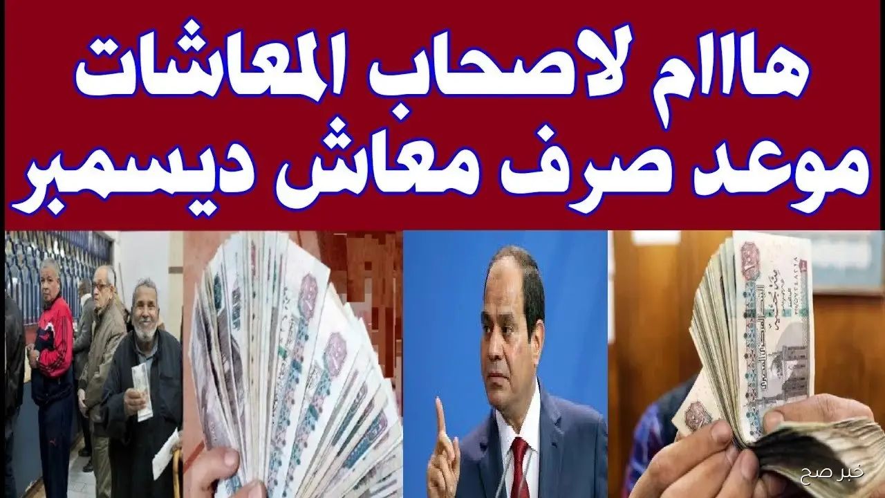 التأمينات تكشف موعد صرف معاشات شهر ديسمبر 2025 بالزيادة الرسمية لجميع الشرائح