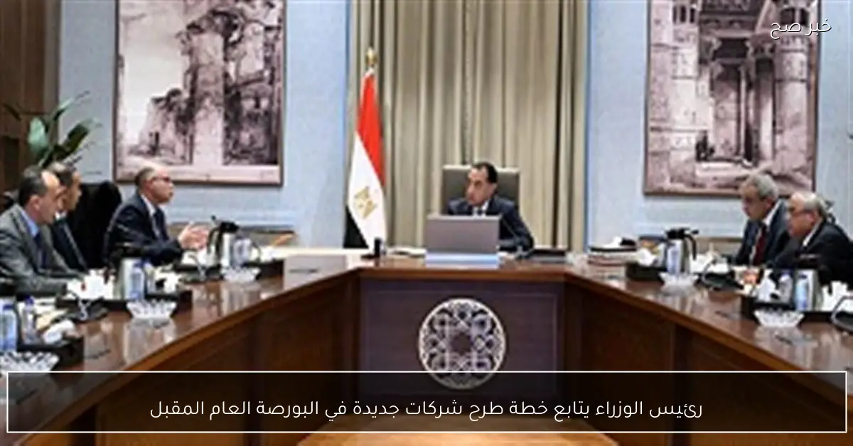 رئيس الوزراء يتابع خطة طرح شركات جديدة في البورصة العام المقبل