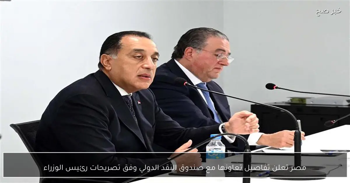 مصر تعلن تفاصيل تعاونها مع صندوق النقد الدولي وفق تصريحات رئيس الوزراء