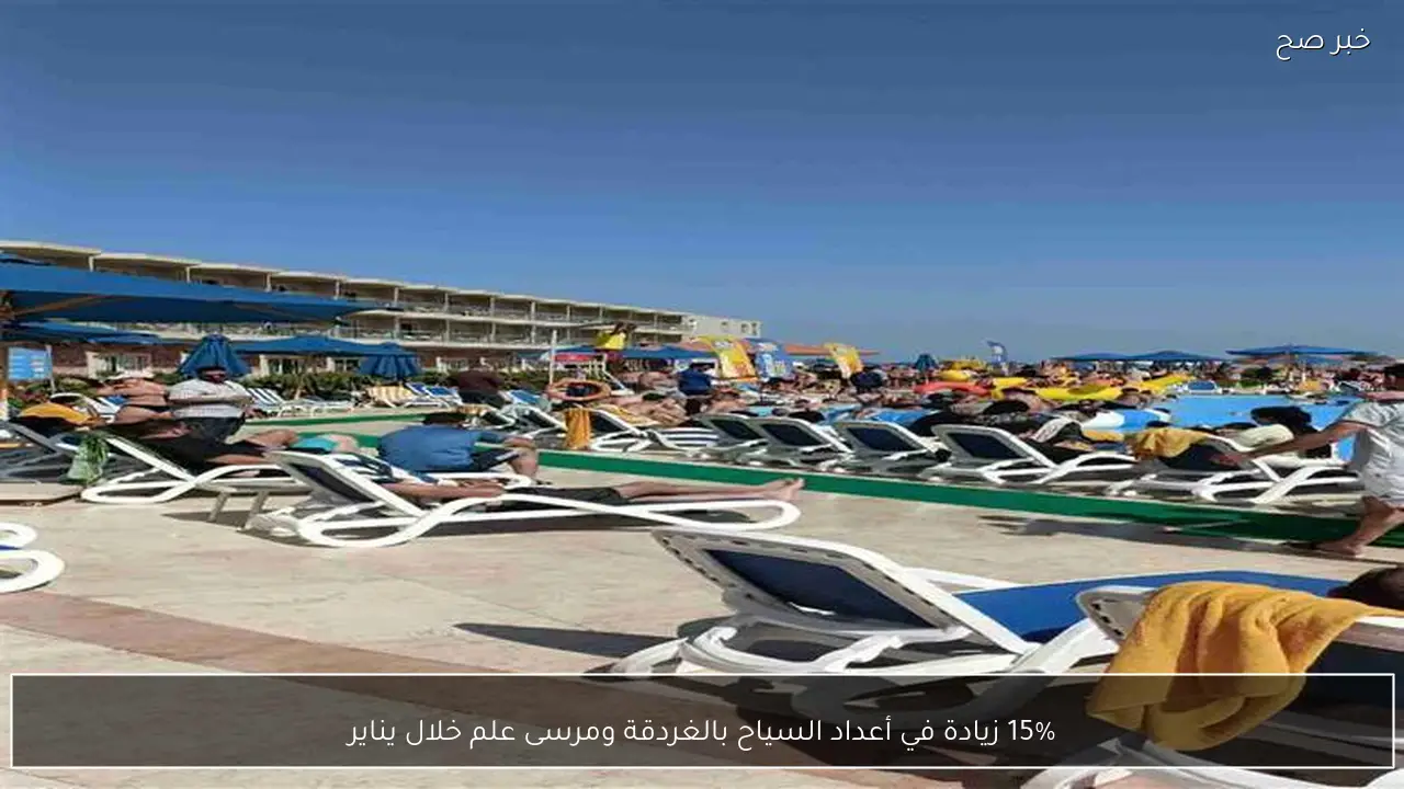 15% زيادة في أعداد السياح بالغردقة ومرسى علم خلال يناير