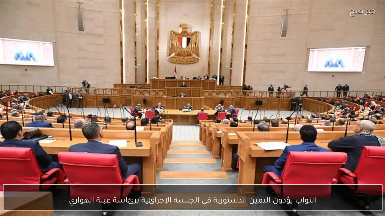 النواب يؤدون اليمين الدستورية في الجلسة الإجرائية برئاسة عبلة الهواري