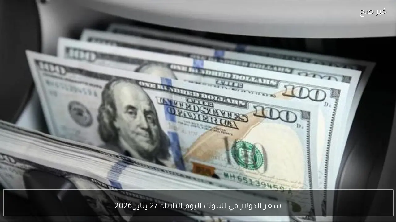 سعر الدولار في البنوك اليوم الثلاثاء 27 يناير 2026