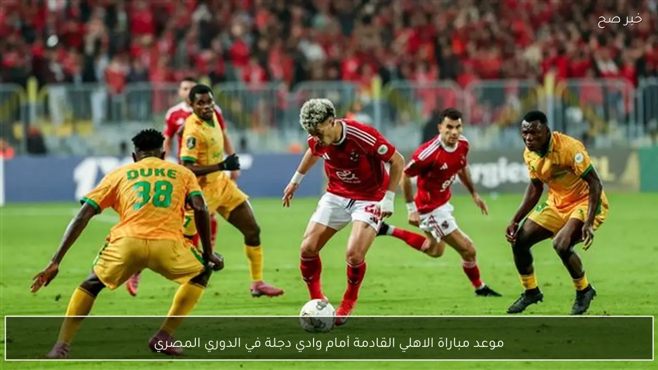 موعد مباراة الاهلي القادمة أمام وادي دجلة في الدوري المصري 2026