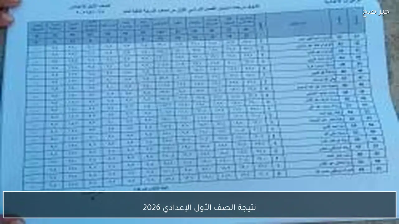 استخراج نتيجة الصف الأول الإعدادي 2026 الترم الأول برقم الجلوس والاسم عبر eduserv.cairo.gov.eg