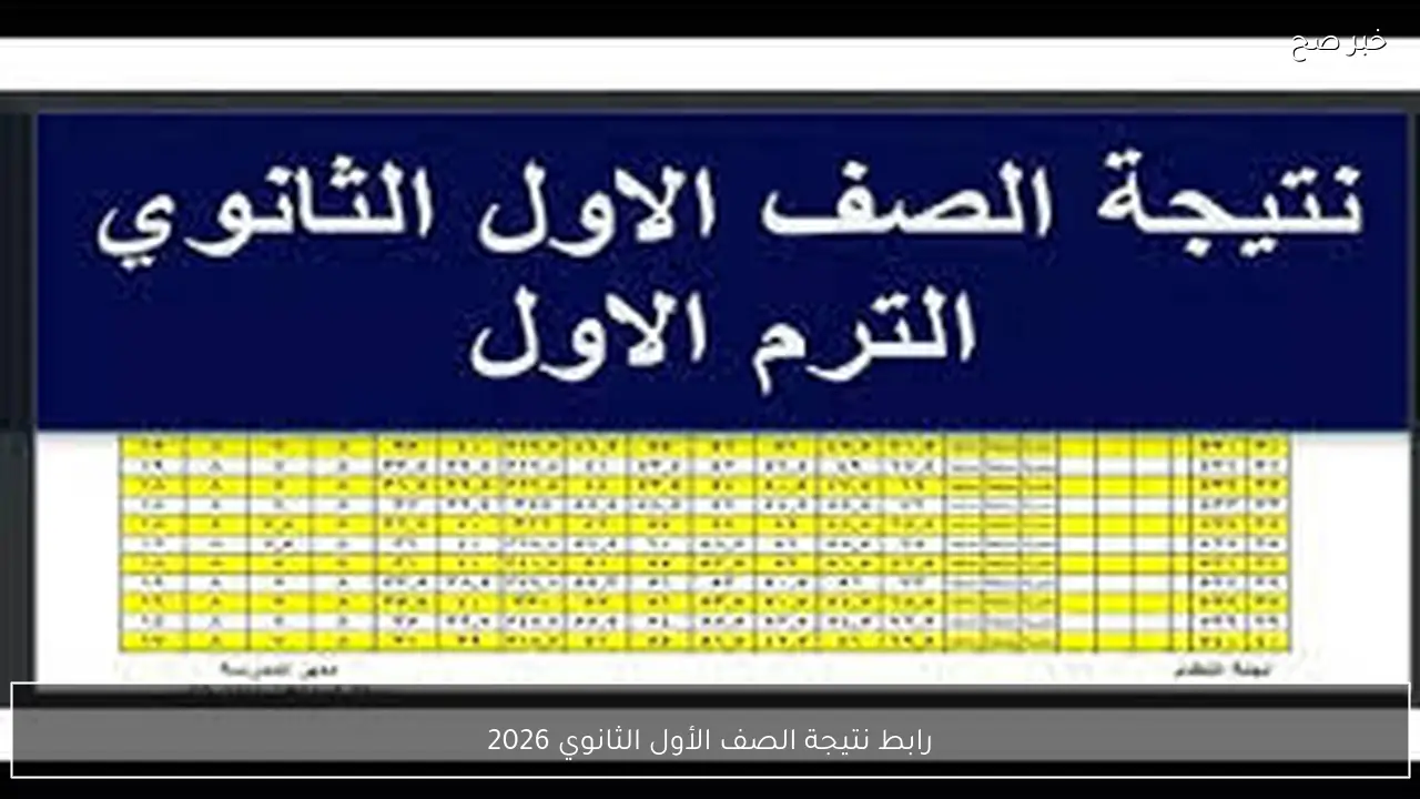 متاح هُنا.. رابط نتيجة الصف الأول الثانوي 2026 الترم الأول برقم الجلوس والاسم جميع المحافظات