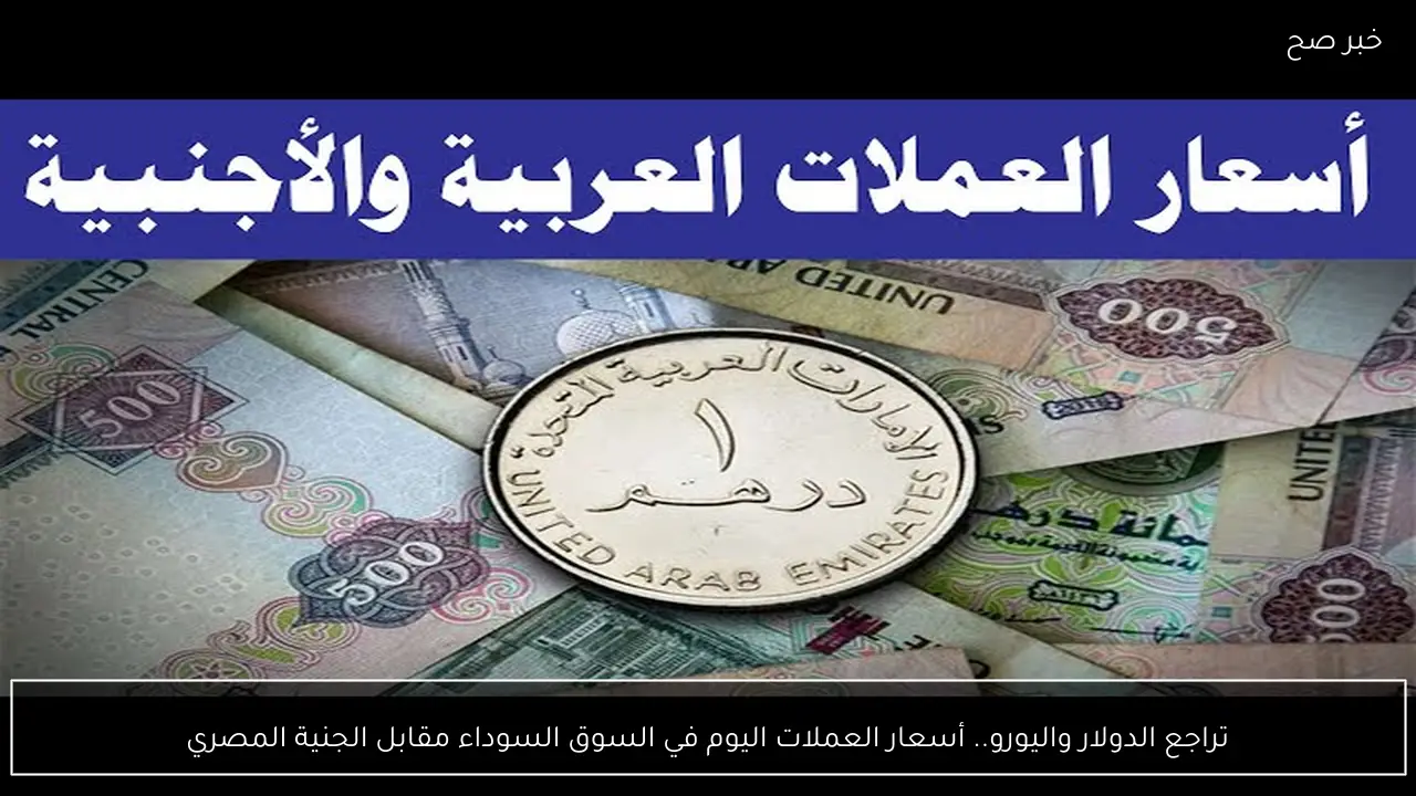 تراجع الدولار واليورو.. أسعار العملات اليوم في السوق السوداء مقابل الجنية المصري