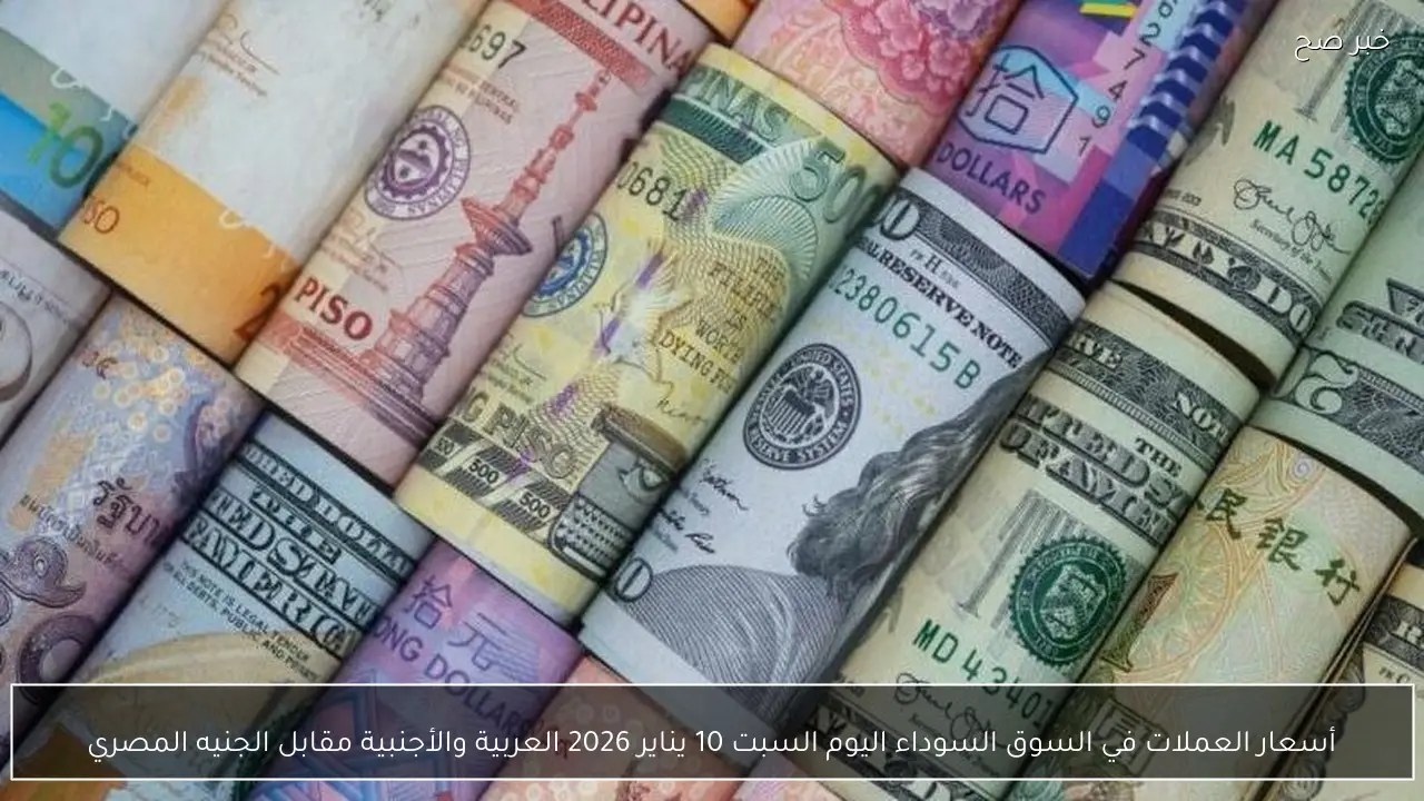 أسعار العملات في السوق السوداء اليوم السبت 10 يناير 2026 العربية والأجنبية مقابل الجنيه المصري