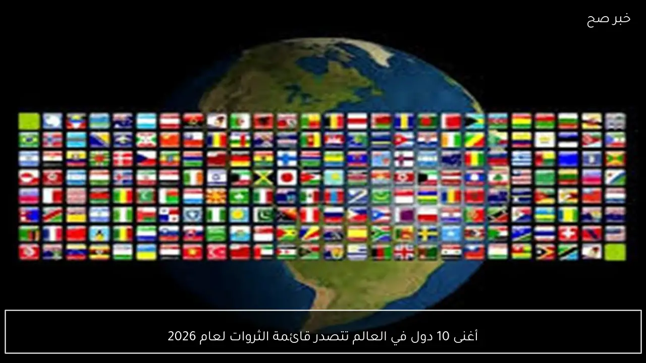 أغنى 10 دول في العالم تتصدر قائمة الثروات لعام 2026