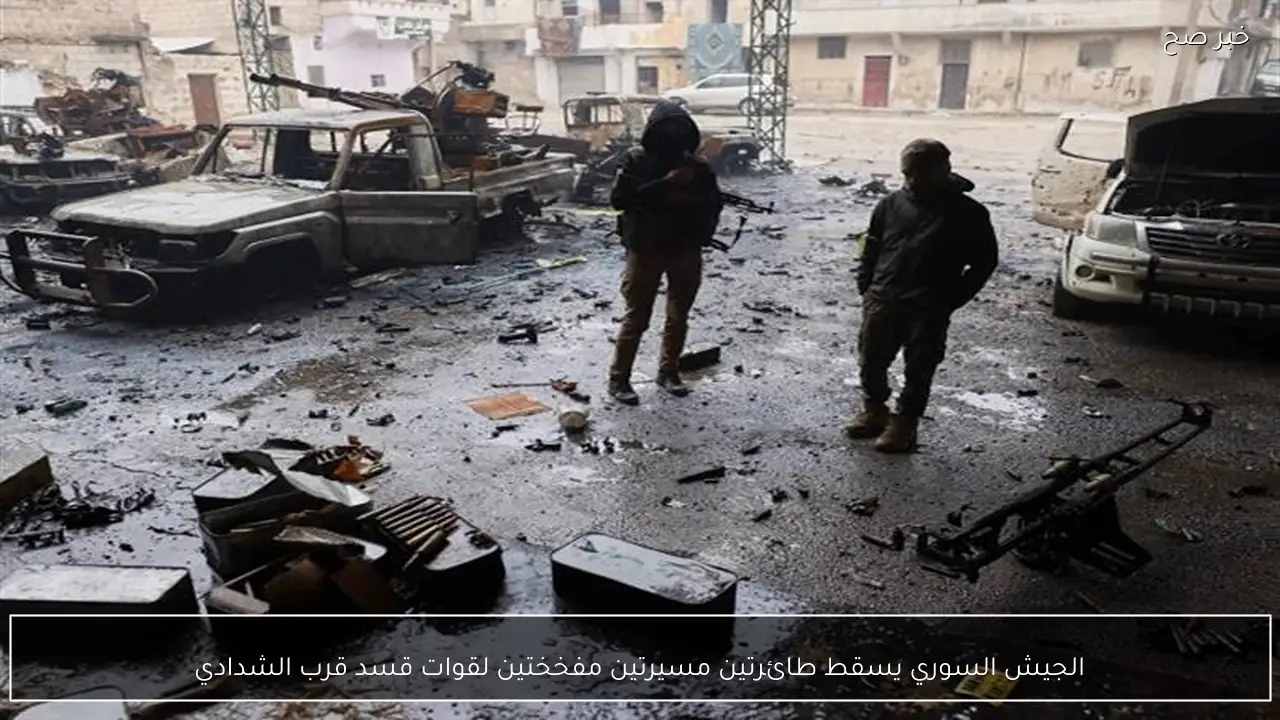 الجيش السوري يسقط طائرتين مسيرتين مفخختين لقوات قسد قرب الشدادي