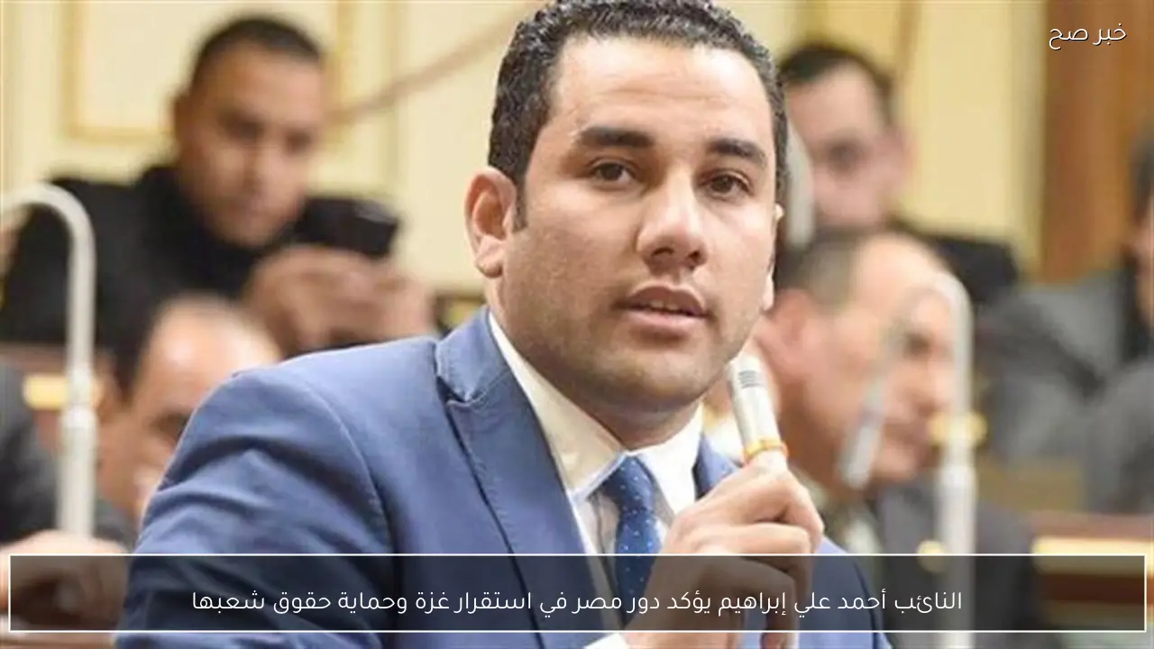 النائب أحمد علي إبراهيم يؤكد دور مصر في استقرار غزة وحماية حقوق شعبها