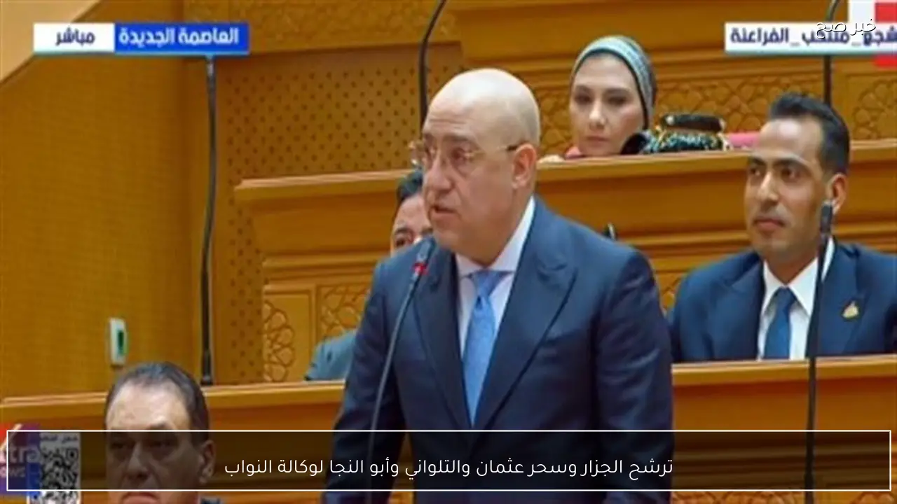 ترشح الجزار وسحر عثمان والتلواني وأبو النجا لوكالة النواب