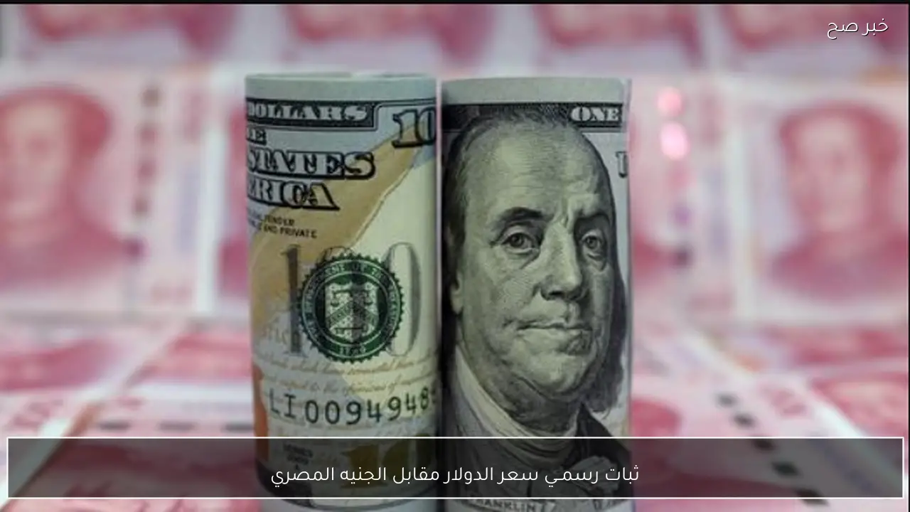 ثبات رسمــي لـ سعر الدولار مقابل الجنيه المصري بالبنك المركزي
