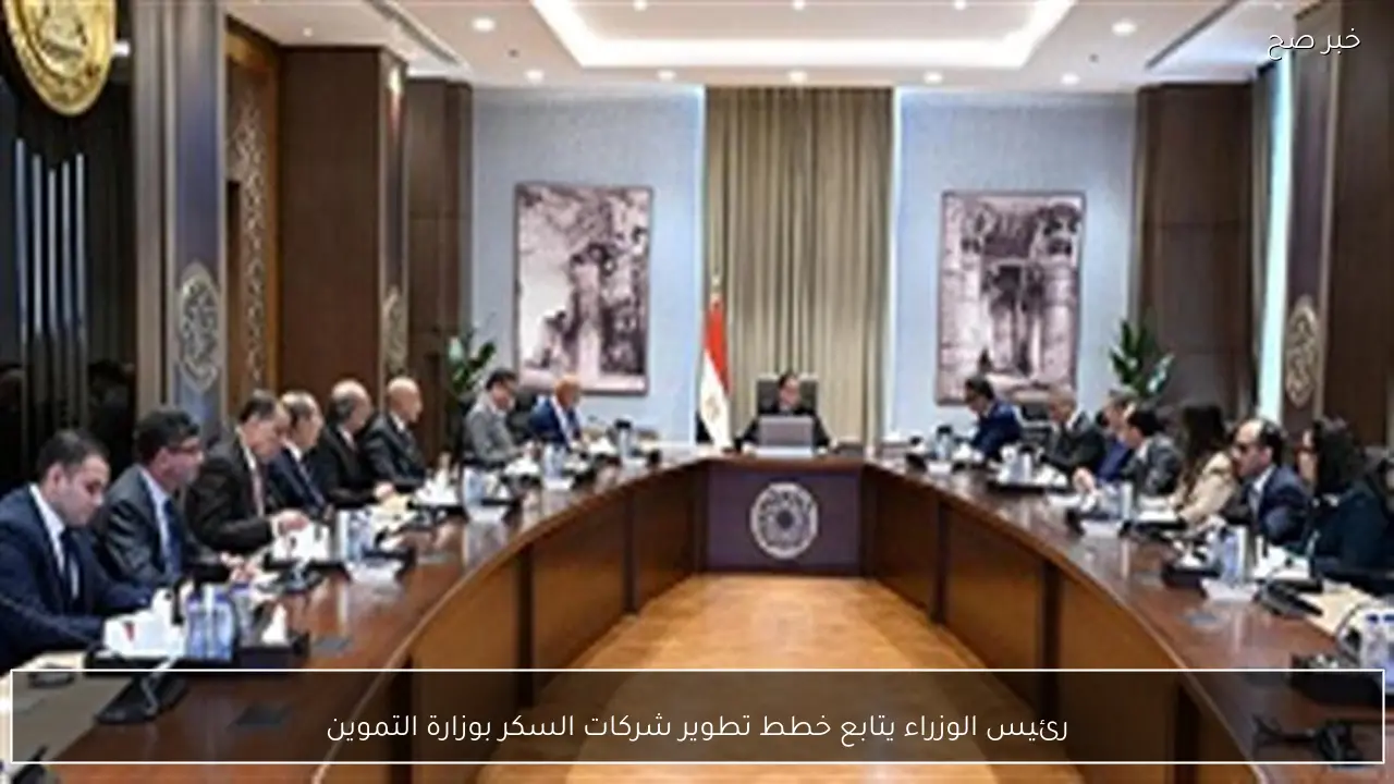 رئيس الوزراء يتابع خطط تطوير شركات السكر بوزارة التموين