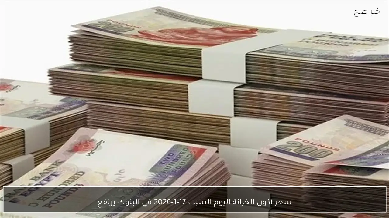 سعر أذون الخزانة اليوم السبت 17-1-2026 في البنوك يرتفع