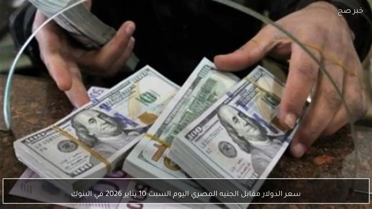 سعر الدولار مقابل الجنيه المصري اليوم السبت 10 يناير 2026 في البنوك