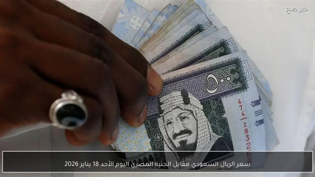 سعر الريال السعودي مقابل الجنيه المصري اليوم الأحد 18 يناير 2026