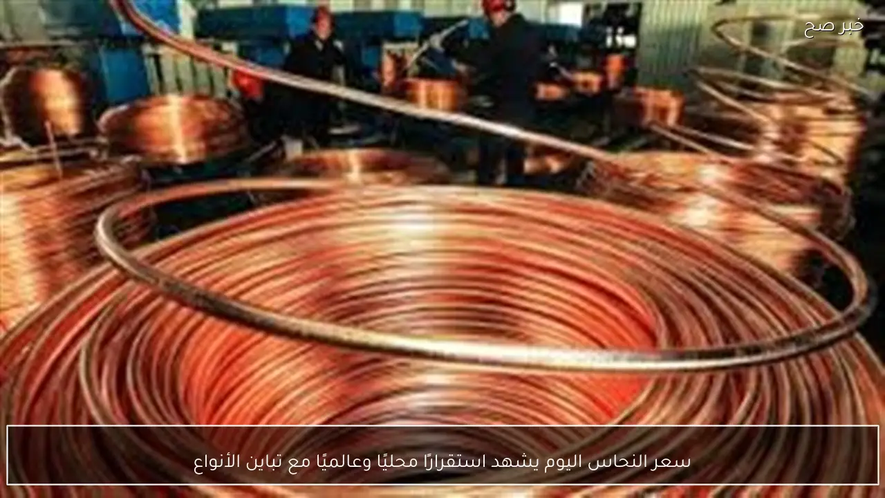 سعر النحاس اليوم يشهد استقرارًا محليًا وعالميًا مع تباين الأنواع