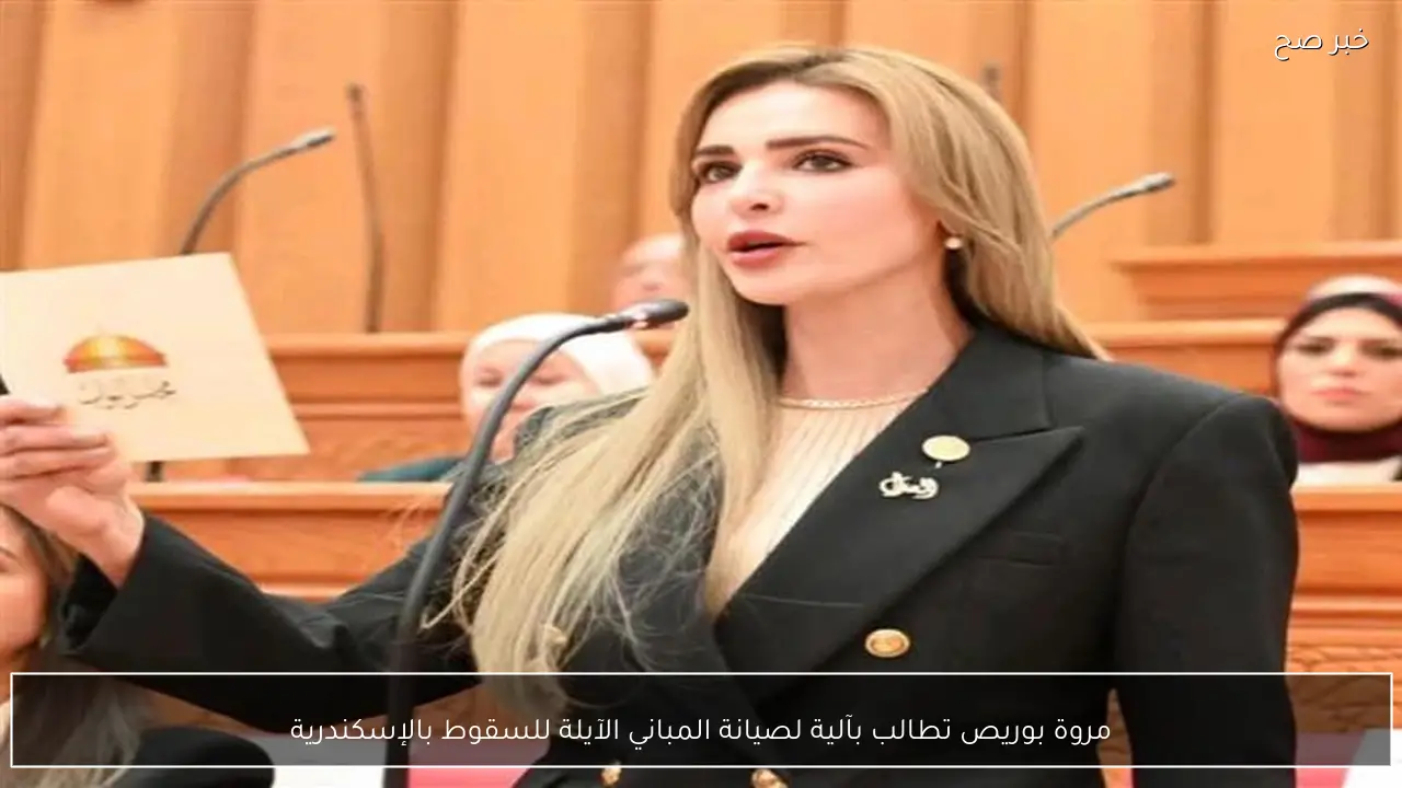 مروة بوريص تطالب بآلية لصيانة المباني الآيلة للسقوط بالإسكندرية