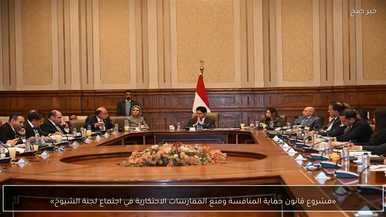 «مشروع قانون حماية المنافسة ومنع الممارسات الاحتكارية في اجتماع لجنة الشيوخ»