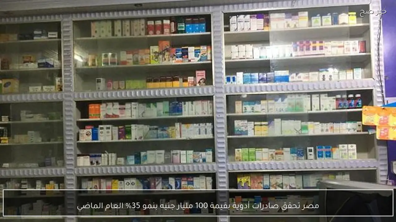 مصر تحقق صادرات أدوية بقيمة 100 مليار جنيه بنمو 35% العام الماضي