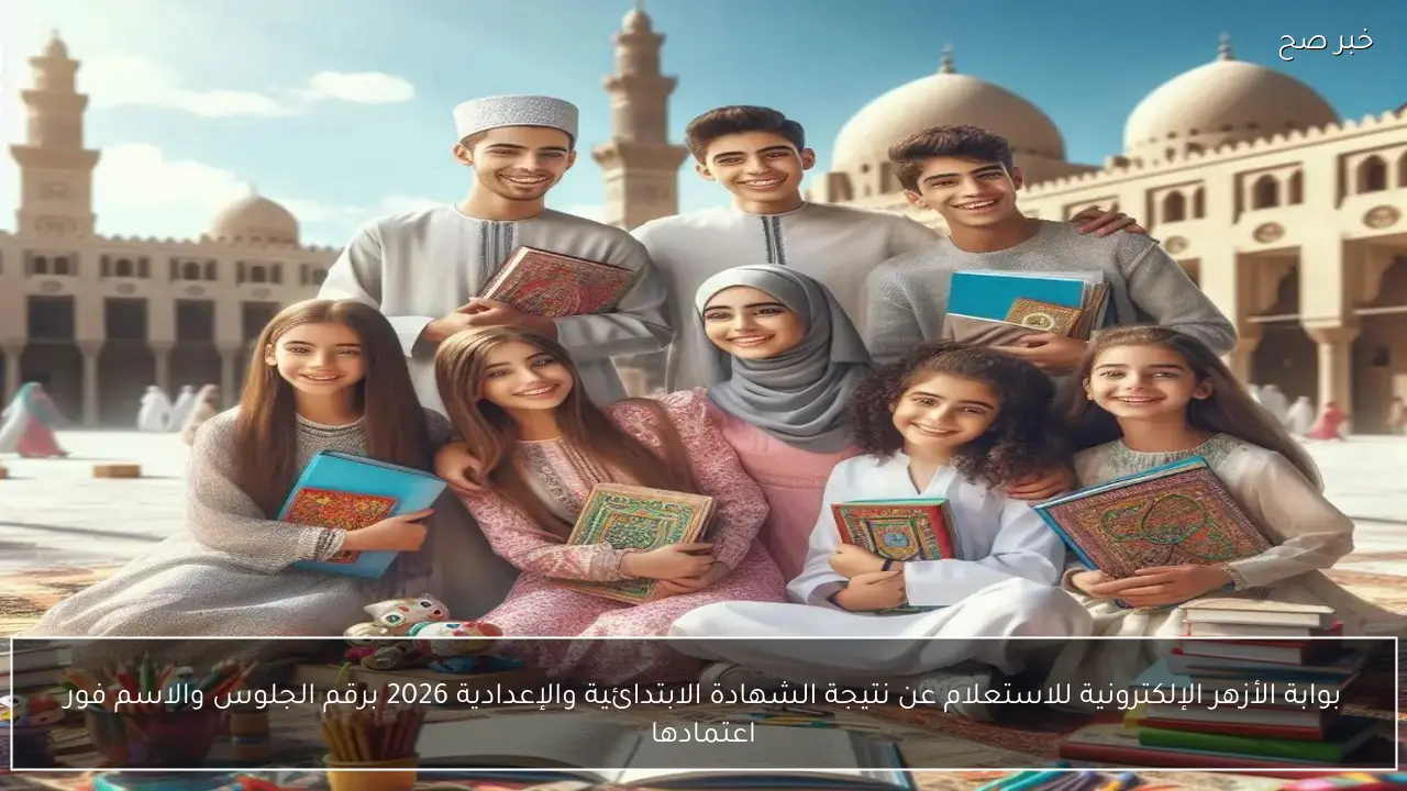 موقع بوابة الأزهر الإلكترونية للاستعلام عن نتيجة الشهادة الابتدائية والإعدادية 2026 فور اعتمادها