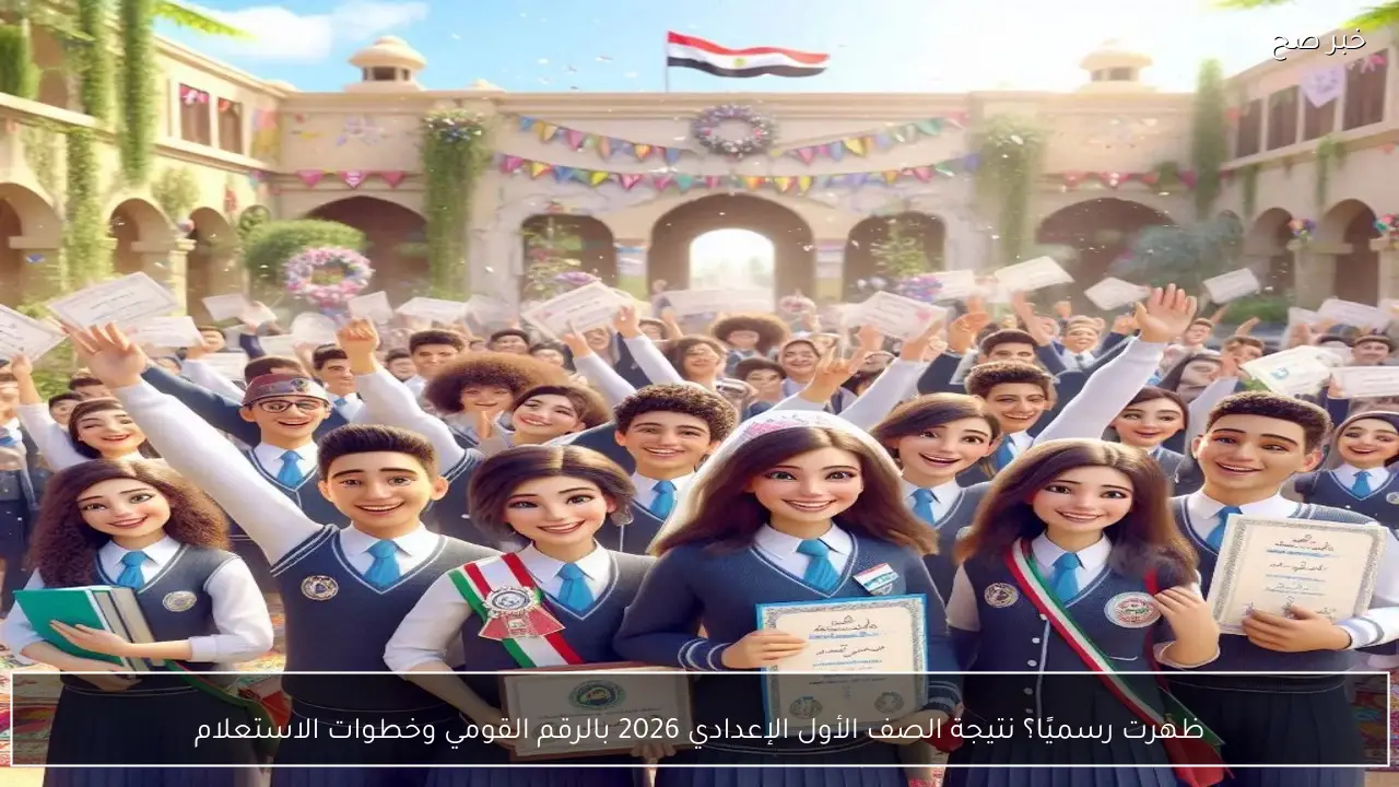 ظهرت رسميًا؟ نتيجة الصف الأول الإعدادي 2026 بالرقم القومي وخطوات الاستعلام