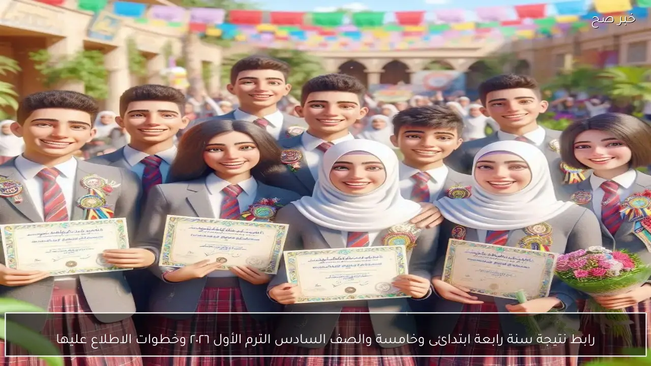 رابط نتيجة سنة رابعة ابتدائى وخامسة والصف السادس الترم الأول ٢٠٢٦ وخطوات الاطلاع عليها