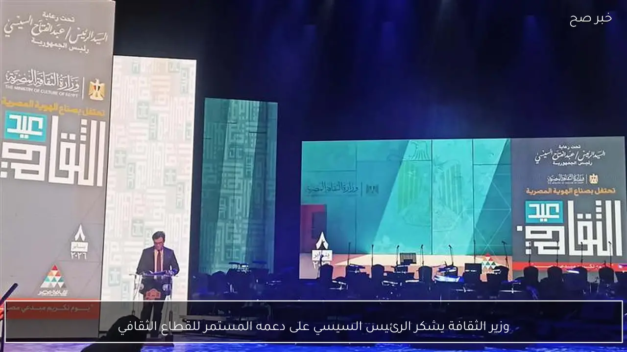 وزير الثقافة يشكر الرئيس السيسي على دعمه المستمر للقطاع الثقافي