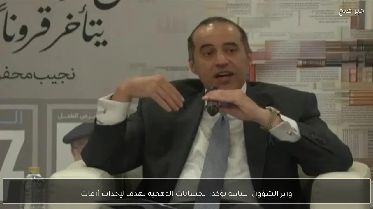 وزير الشؤون النيابية يؤكد: الحسابات الوهمية تهدف لإحداث أزمات