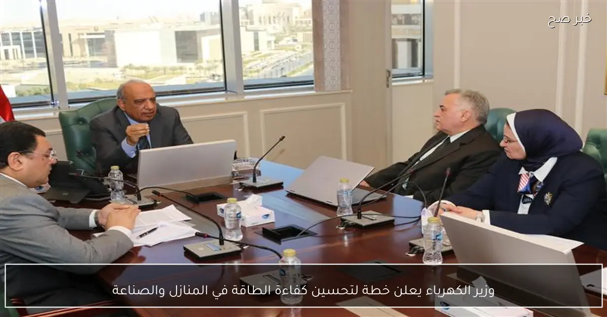 وزير الكهرباء يعلن خطة لتحسين كفاءة الطاقة في المنازل والصناعة