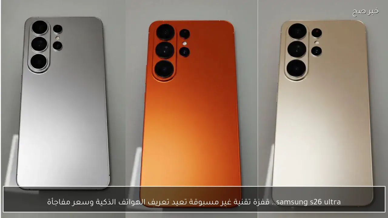 samsung s26 ultra.. قفزة تقنية غير مسبوقة تعيد تعريف الهواتف الذكية وسعر مفاجأة
