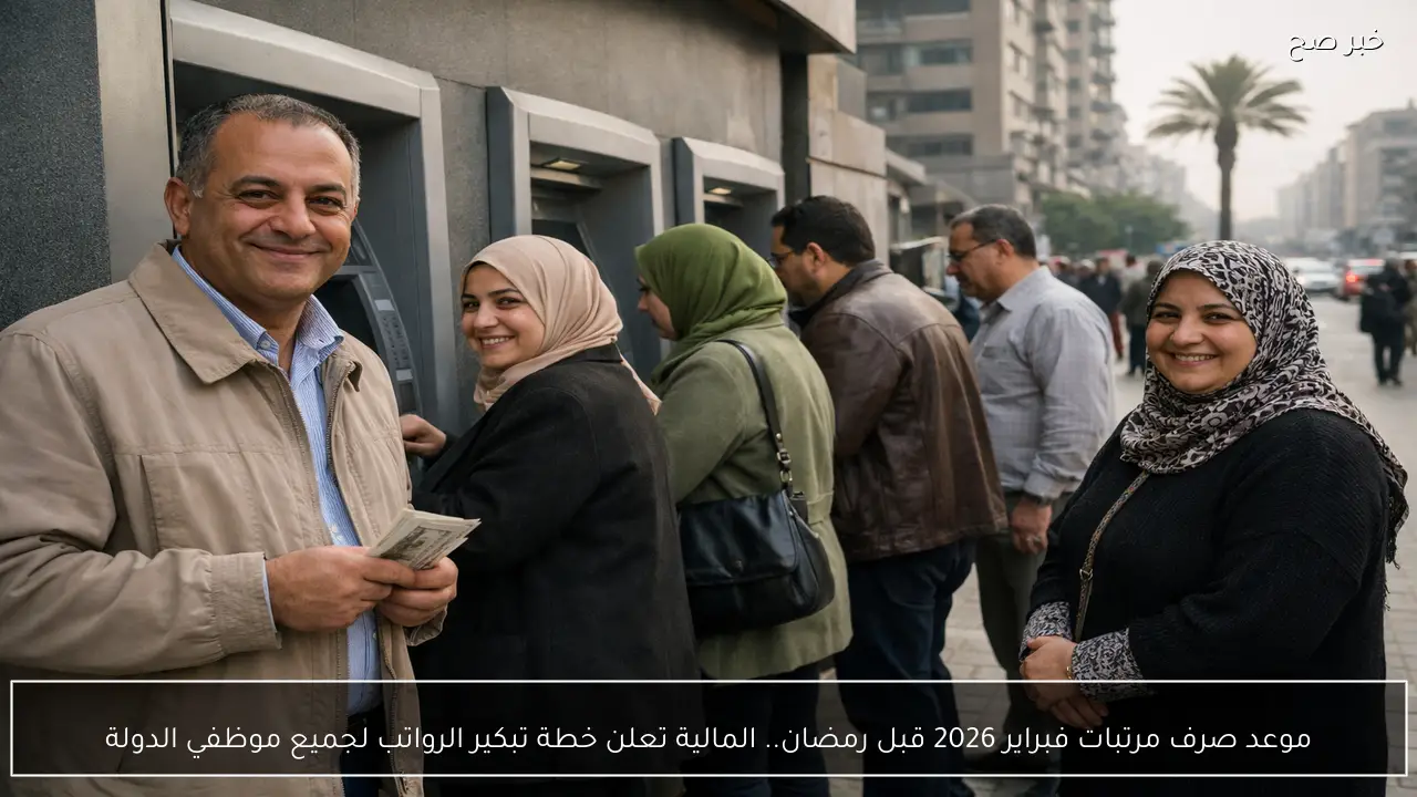 موعد صرف مرتبات فبراير 2026 قبل رمضان.. المالية تعلن خطة تبكير الرواتب لجميع موظفي الدولة