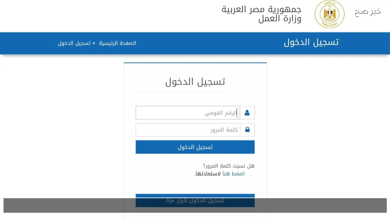 رابط manpower.gov.eg للاستعلام عن منحة العمالة الغير منتظمة بالرقم القومي 2026 منحه رمضان