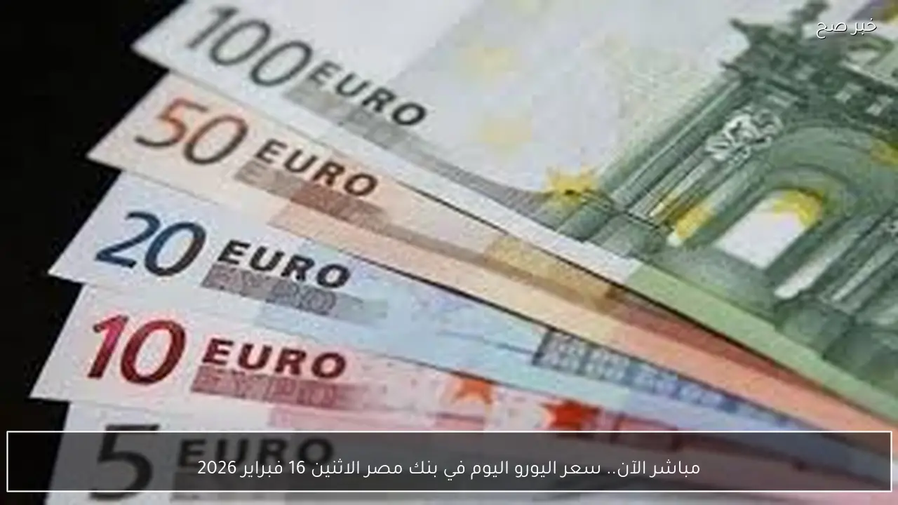 مباشر الآن.. سعر اليورو اليوم في بنك مصر الاثنين 16 فبراير 2026 مقابل الجنيه المصري