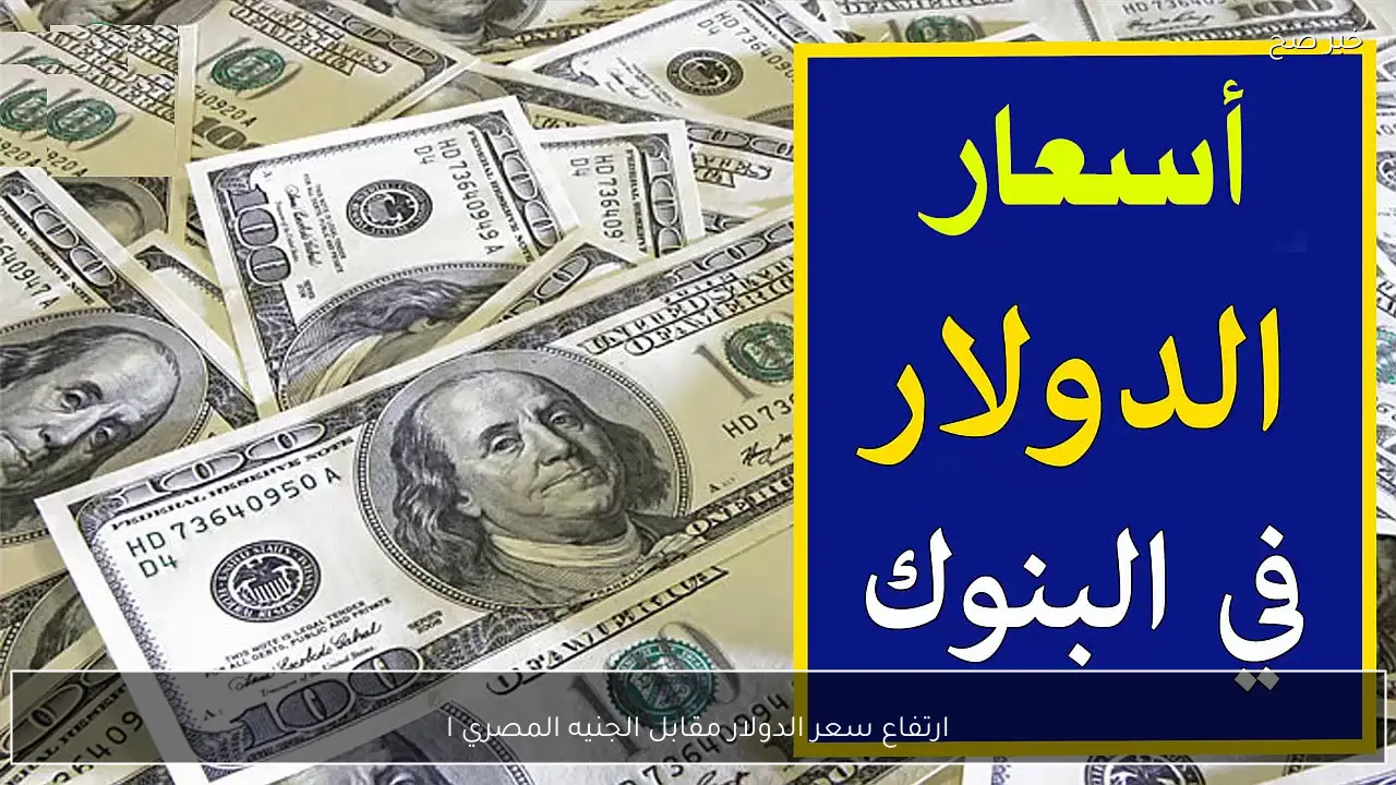 ارتفاع سعر الدولار مقابل الجنيه المصري اليوم في البنوك والسوق السوداء