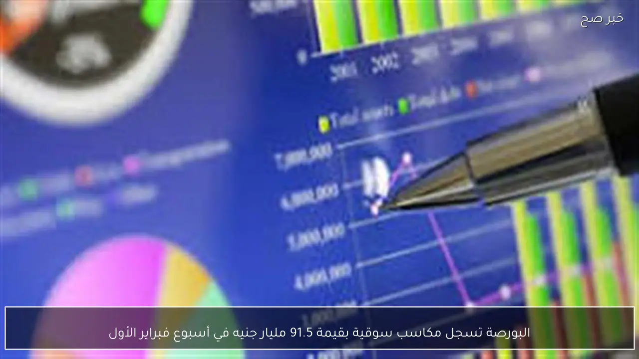البورصة تسجل مكاسب سوقية بقيمة 91.5 مليار جنيه في أسبوع فبراير الأول