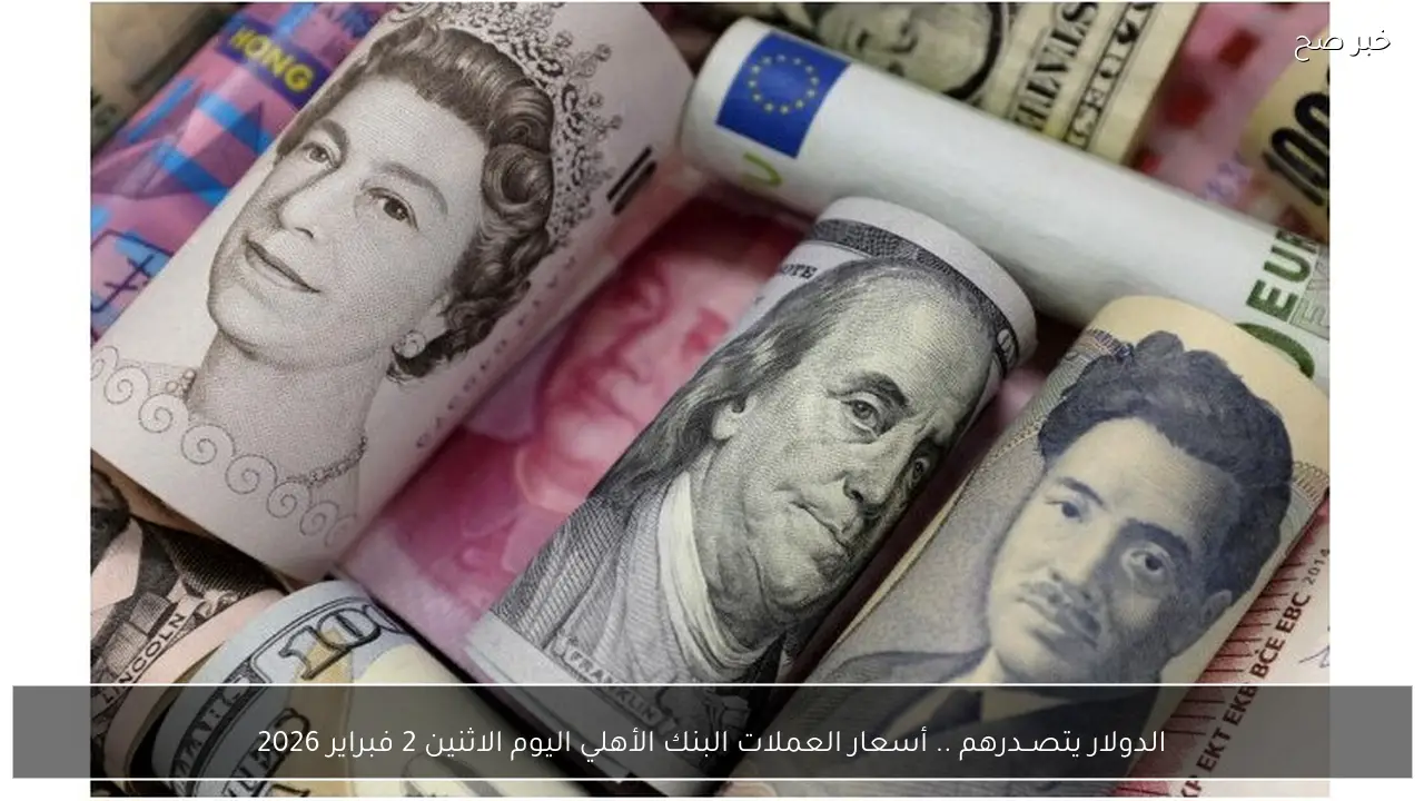 الدولار يتصــدرهم .. أسعار العملات البنك الأهلي اليوم الاثنين 2 فبراير 2026