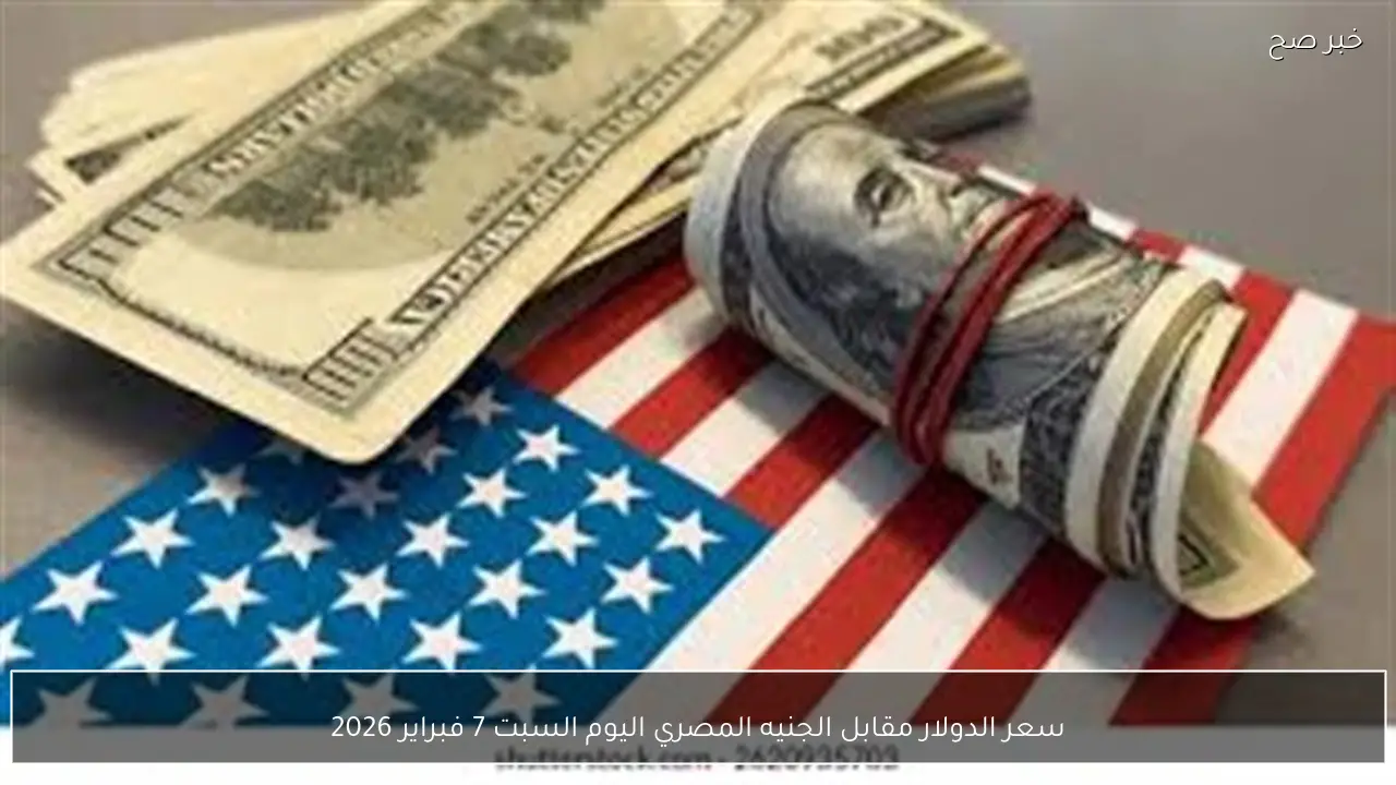 سعر الدولار مقابل الجنيه المصري اليوم السبت 7 فبراير 2026
