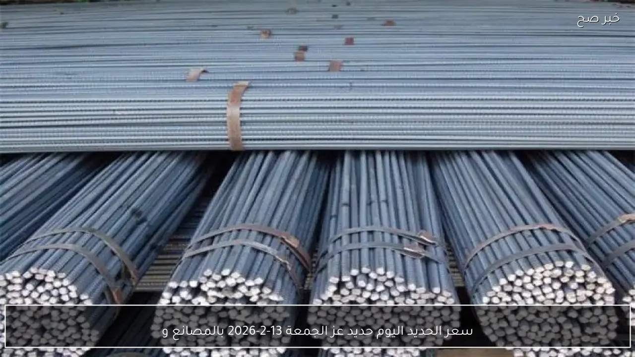 سعر الحديد اليوم حديد عز الجمعة 13-2-2026 بالمصانع والشركات المصرية وفق آخر تحديث