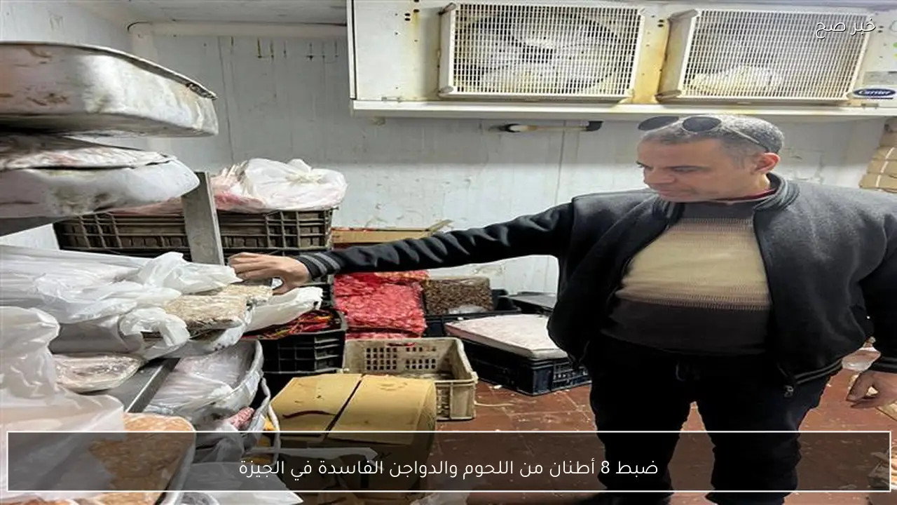 ضبط 8 أطنان من اللحوم والدواجن الفاسدة في الجيزة