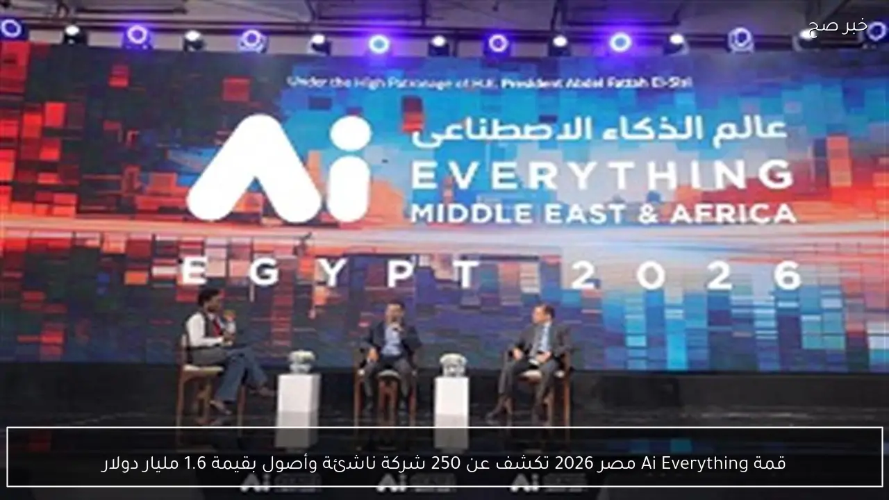 قمة Ai Everything مصر 2026 تكشف عن 250 شركة ناشئة وأصول بقيمة 1.6 مليار دولار