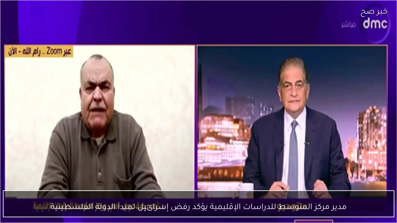 مدير مركز المتوسط للدراسات الإقليمية يؤكد رفض إسرائيل لمبدأ الدولة الفلسطينية