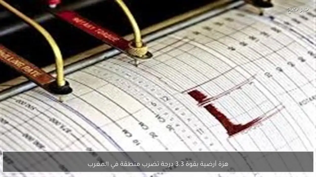 هزة أرضية بقوة 3.3 درجة تضرب منطقة في المغرب