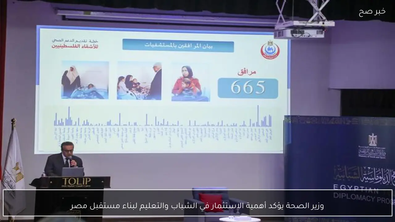 وزير الصحة يؤكد أهمية الاستثمار في الشباب والتعليم لبناء مستقبل مصر