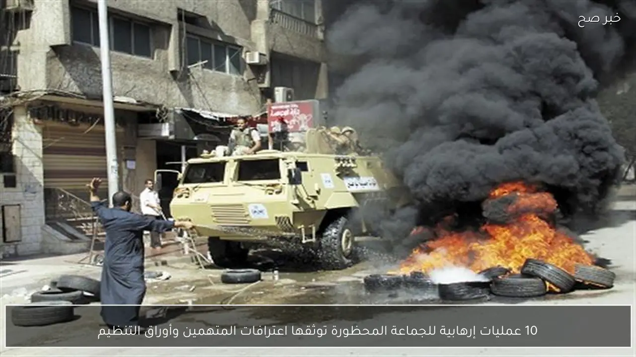 10 عمليات إرهابية للجماعة المحظورة توثقها اعترافات المتهمين وأوراق التنظيم