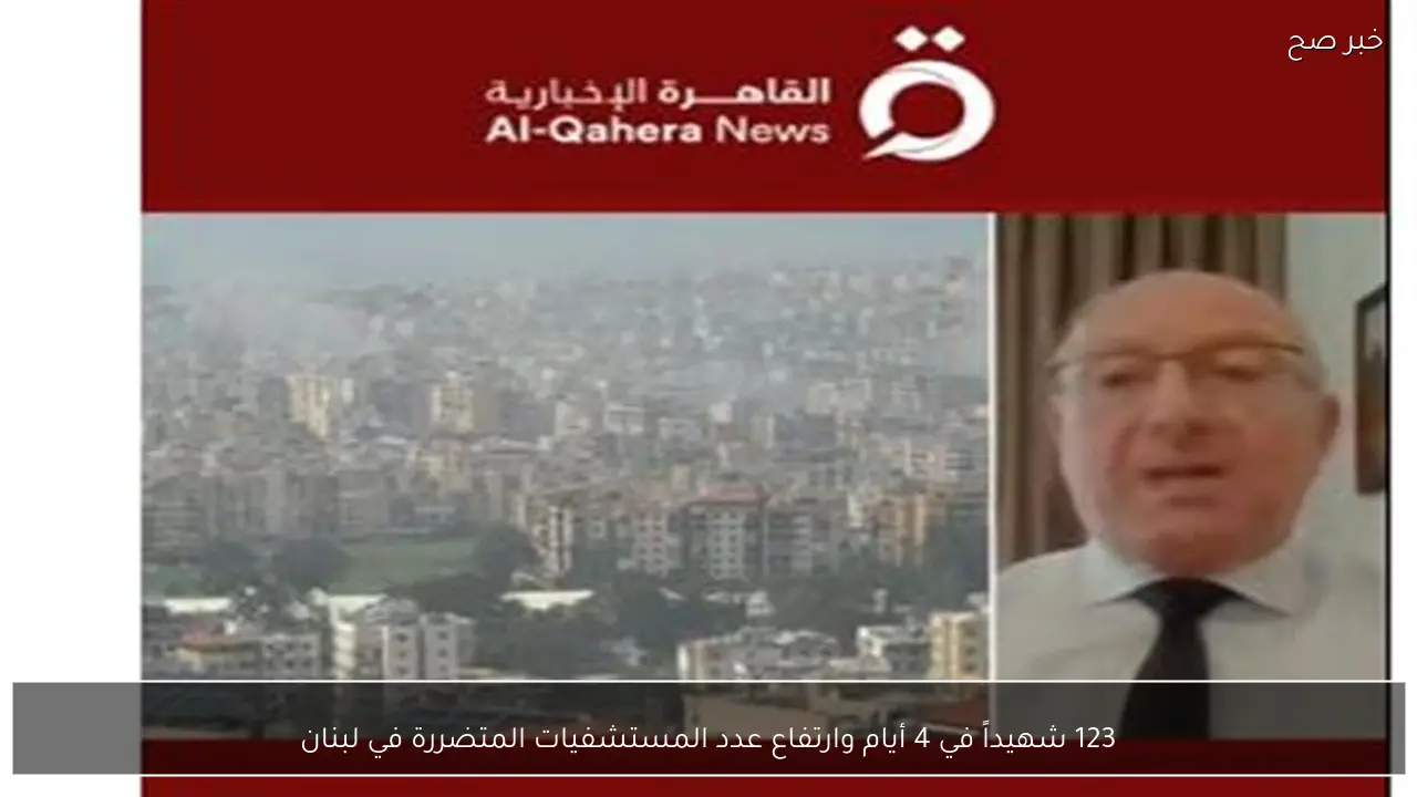 123 شهيداً في 4 أيام وارتفاع عدد المستشفيات المتضررة في لبنان